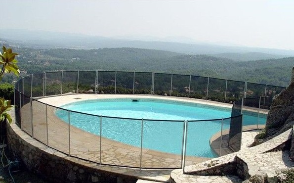 Barrière piscine démontable filet PROTECT ENFANT 6 modules 18 mètres