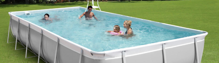 Piscine hors sol kit Easy 7,35 x 3,95 m - H. 1,25 m