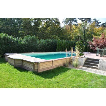 Piscine Azteck rectangulaire enterrée 8.30 x 3.50 m