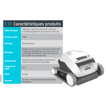 Robot aspirateur MAYTRONICS E10 (spécial ZO)