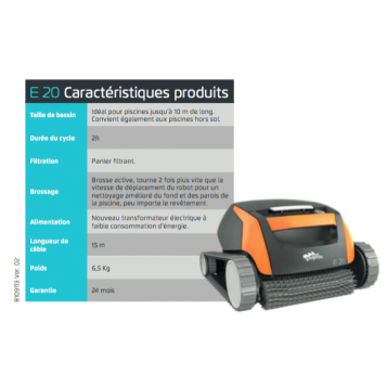 Robot aspirateur MAYTRONICS E20