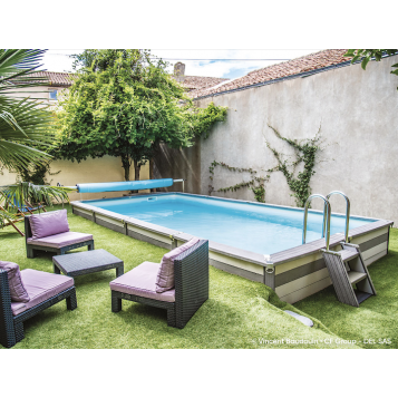 Piscine Azteck rectangulaire enterrée 6.70 x 3.50 m