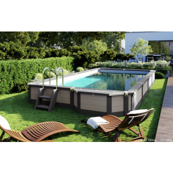 Piscine Azteck hors-sol rectangulaire 8.30 x 3.50 m 