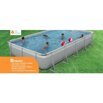 Piscine hors-sol autoportante Kit Easy 8.25 x 4m