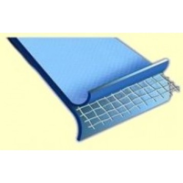 Liner piscine acier 45/100e bleu uni, overlap 5.5x3.7m