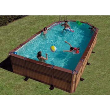 Piscine Azteck hors-sol mixte 5.60 x 4.05 m