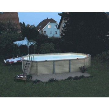 Piscine Azteck hors-sol ovale 7.30 x 4.00 m