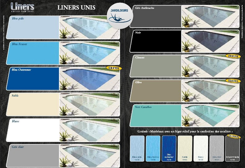 Couleur Liner Piscine