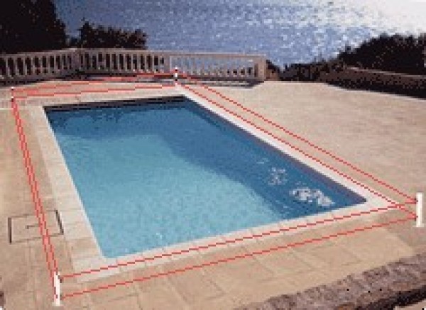 alarme piscine perimetrique 4 bornes