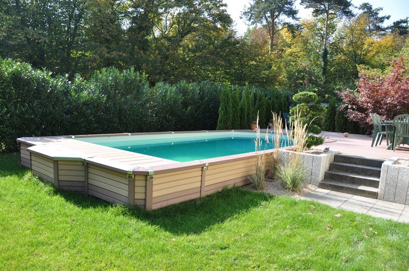 piscine bois semi enterree desjoyaux