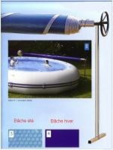 Bache été 400µ Piscine Zodiac Hippo 40