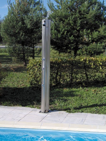 douche solaire inox droite giordano