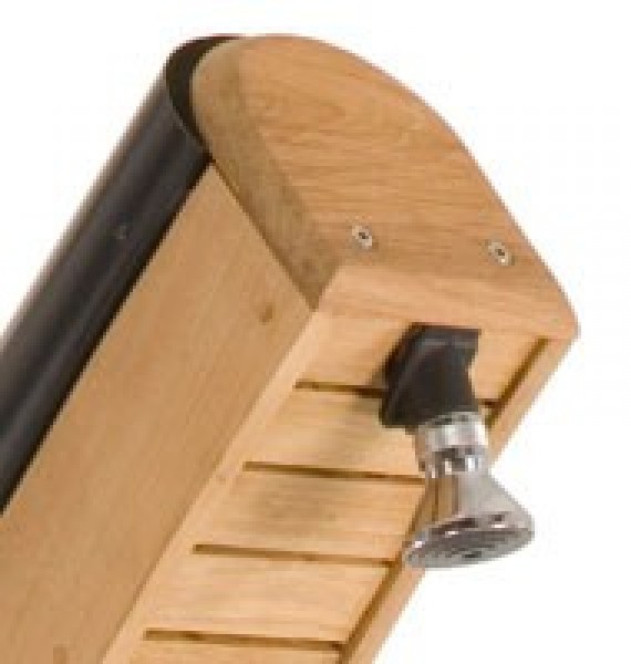 Douche solaire Teck Giordano avec socle RUPTURE