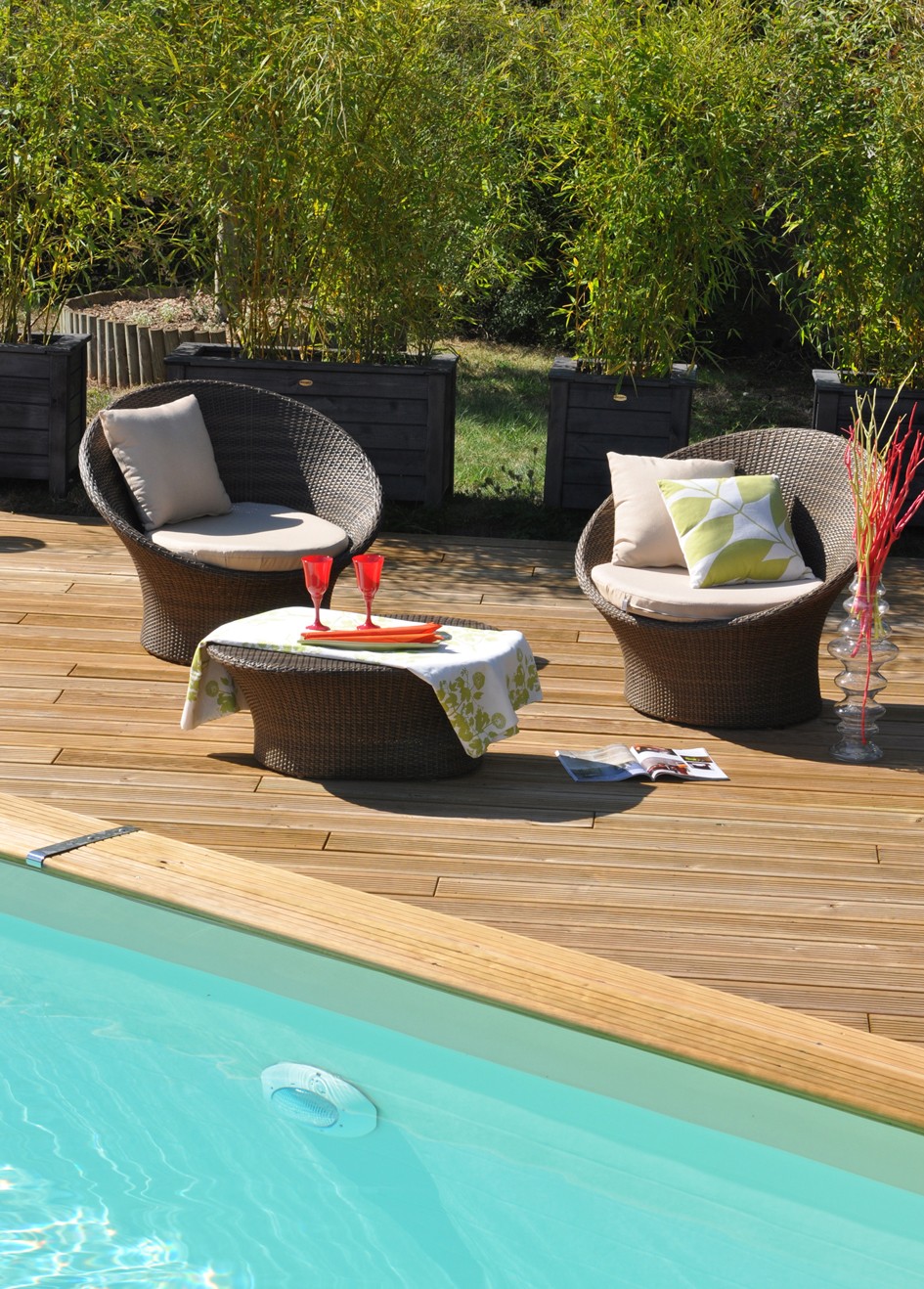 piscine bois enterree