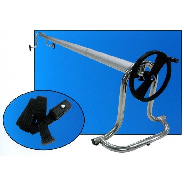Enrouleur De Bache A Bulles Mobile Telescopique Prestige En Aluminium De Tres Haute Qualite