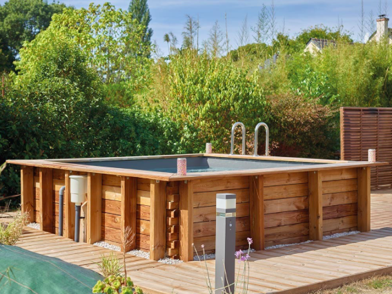 Piscine bois hors-sol Maeva 3x3m