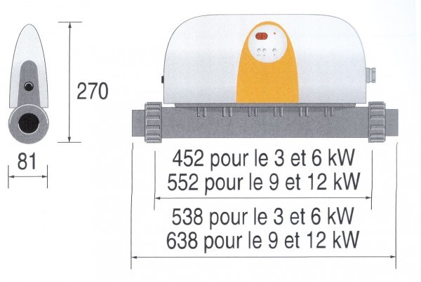 rechauffeur zodiac red line plus 3 kw