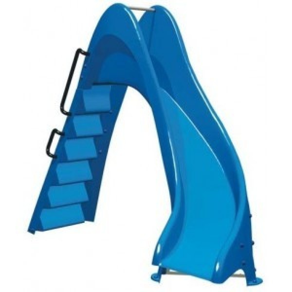 Toboggan piscine courbe 1.50m