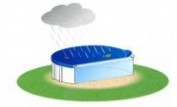 Bâche hiver piscine hors-sol ronde 4 m, 200gr
