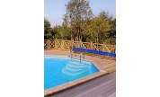 Escalier piscine Athena 1.2m, hauteur 100cm