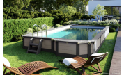 Piscine Azteck hors-sol rectangulaire 8.30 x 3.50 m 