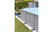 Piscine Azteck hors-sol mixte 8.90 x 4.05 m