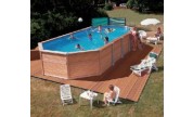 Piscine Azteck hors-sol ovale 8.90 x 4.00 m