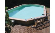 Piscine Azteck à semi-enterrer ovale 5.60 x 4.00 m