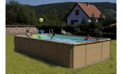 Piscine Azteck hors-sol rectangle 7.30 x 4.05 m 