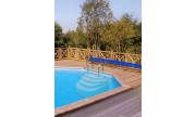 Escalier piscine Athena 1.2m, hauteur 100cm