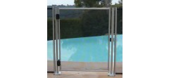 Portillon de piscine en aluminium et filet souple Beethoven