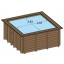 Piscine bois enterrée Maeva 3x3m