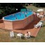 Piscine Azteck hors-sol ovale 8.90 x 4.00 m