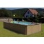 Piscine Azteck hors-sol rectangle 7.30 x 4.05 m 