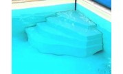 Escalier piscine d'angle Cybèle, hauteur 120cm