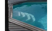 Escalier piscine Athena 1.38m, hauteur 120cm