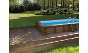 Piscine bois hors-sol Maeva 5x3m