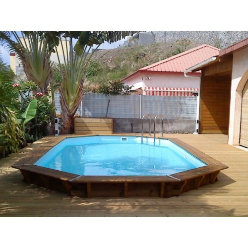 Piscine bois hors sol octogonale plusieurs dimensions disponibles