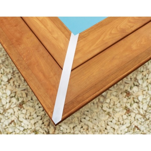 piscine en bois hors sol maeva 10x5m avec escalier sous liner